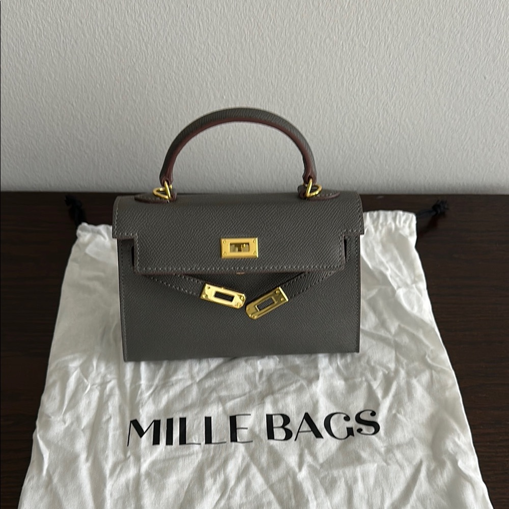 Gray Handbag